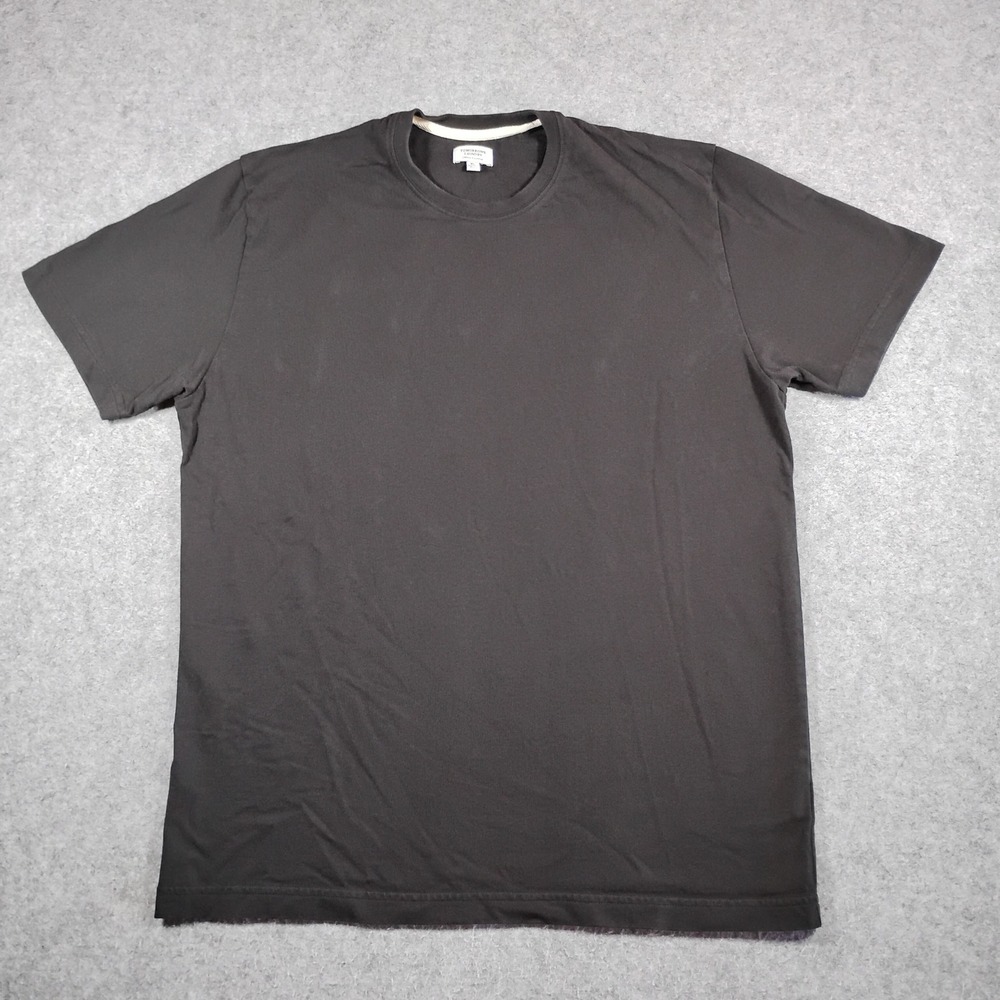 Tomorrows Laundry Mens XL Classic Essential Black Short Sleeve Cotton T-Shirt